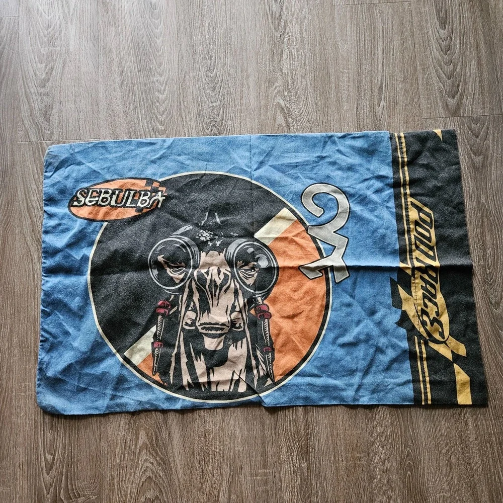Vintage Star Wars Episode I Anakin Skywalker Sebulba Podracing Pillowcase 1999